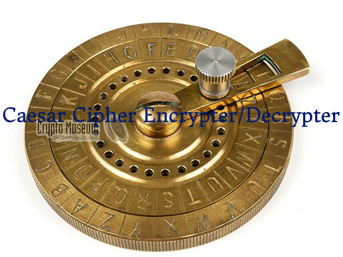 Caesar Cipher Encrypter/Decrypter V1