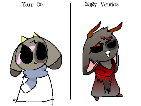 Give me your OC & I will make an edgy version remix remix-2