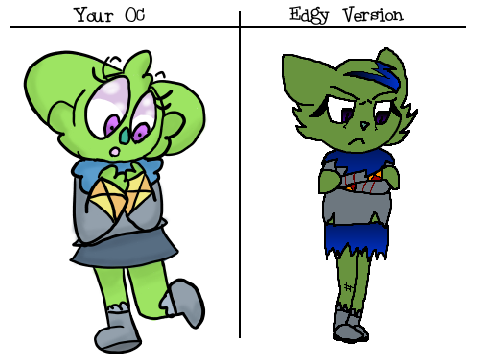 Give me your OC & I will make an edgy version remix remix-3