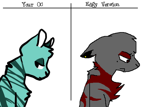 Give me your OC & I will make an edgy version remix-2