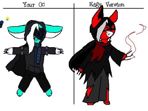 Give me your OC & I will make an edgy version remix remix-4