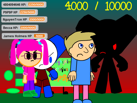 Add yourself in Black Robotboy Boss Fight! (7)