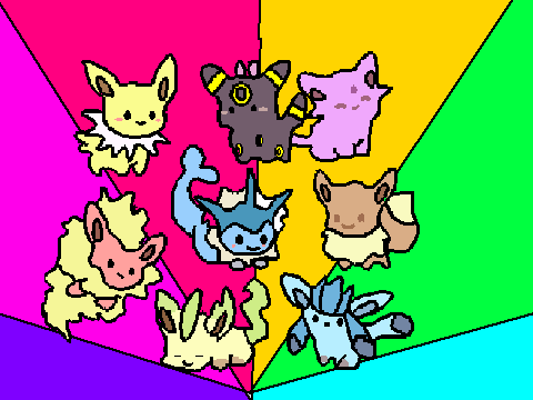 Chibi Eeveelutions! 