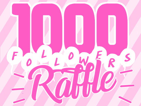 .• 1000 FOLLOWER RAFFLE •. CLOSED