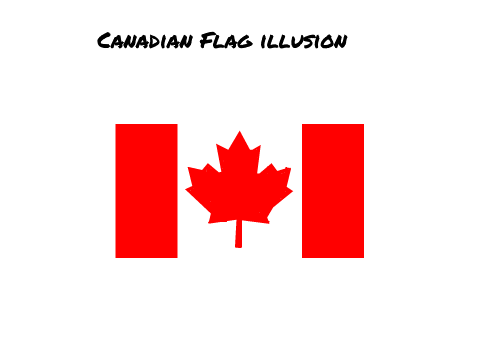 Canadian Flag Illusion