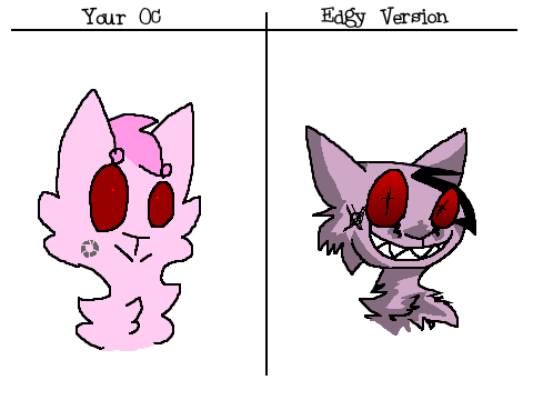 Give me your OC & I will make an edgy version remix remix-6