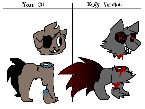 Give me your OC & I will make an edgy version remix remix-7