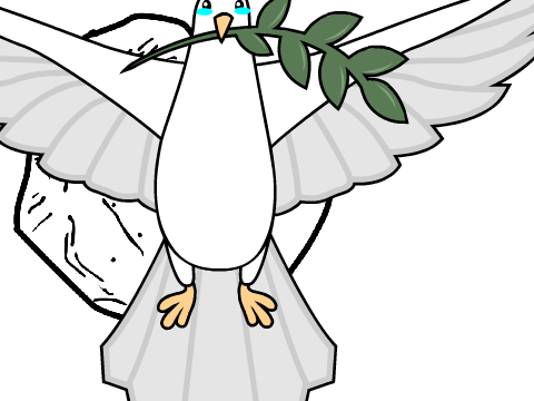 The forever alone dove :( (for my technology class)