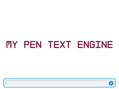 My new Pen Text engine!
