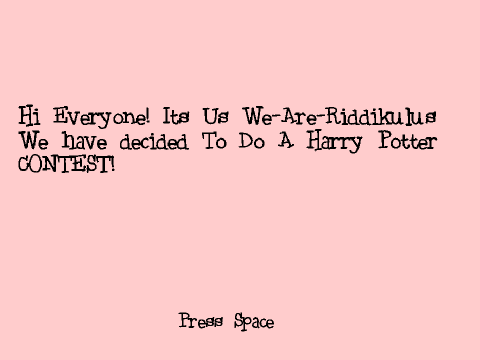 ~Harry Potter Contest~