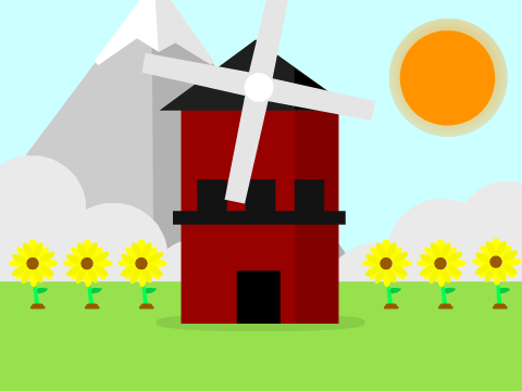 Windmill (Flat Design)