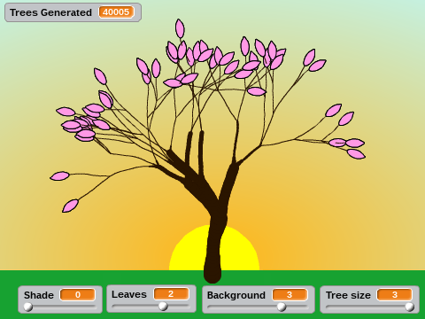 Cherry Blossom Tree Generator