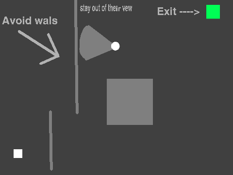 avoid the guards and excape