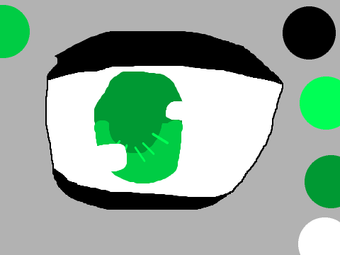 my drawing of an anime eye