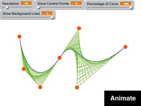 Interactive Bezier Curves