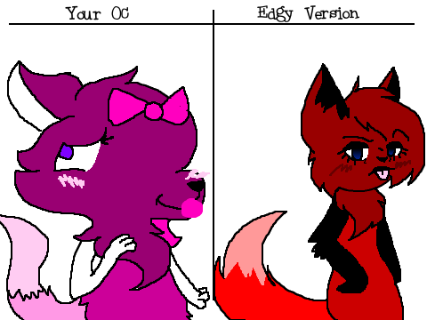 Give me your OC & I will make an edgy version remix remix-8