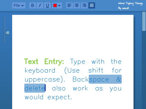 Word Typing Thingy