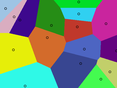 Voronoi diagram / ボロノイ図