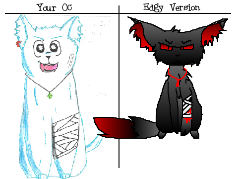 Give me your OC & I will make an edgy version remix remix-9