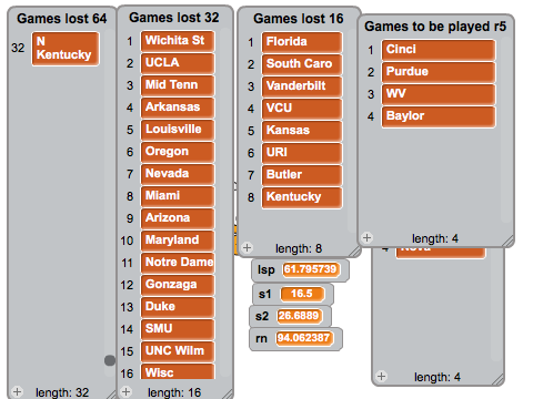 Bracket Creator (to final four)