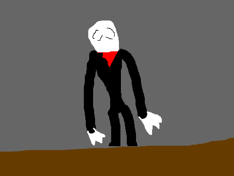 slender man art i know its lame