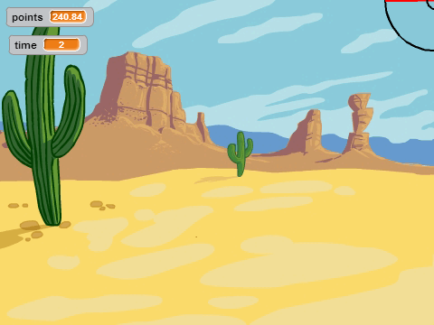 Bat Shooter in the desert