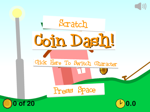 Scratch Coin Dash, except all the characters are unlocked