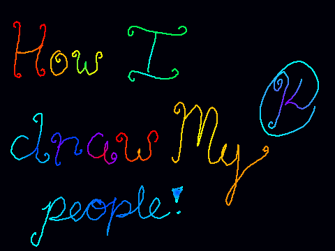 how i draw my people!