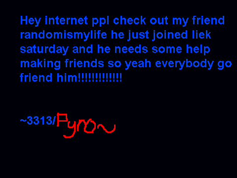 hey internet ppl