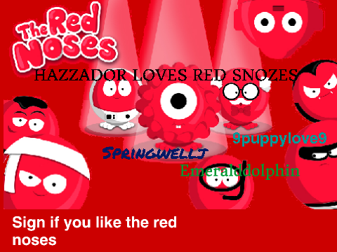 sign if you like red noses 