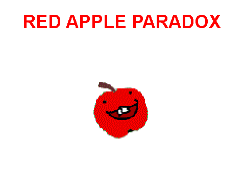 red apple