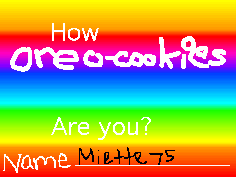 How Oreo-Cookies Are You [Miette75]
