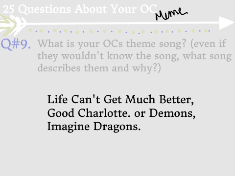 25 Questions About Damien (My OC)