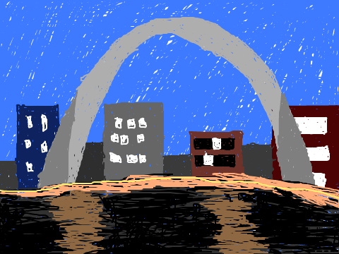 Scribble Art - Gateway Arch