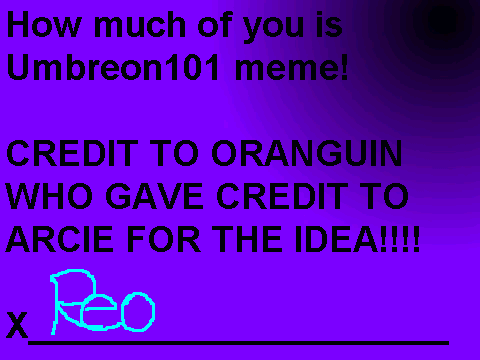 How Much of You Is Umbreon101 Meme