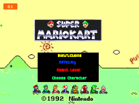 Super Mario Kart SNES