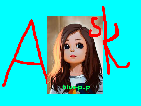 Ask blue-pup
