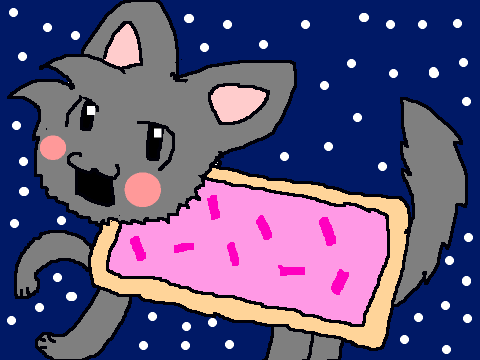 Nyan Cat Coloring Contest Entry!!!!