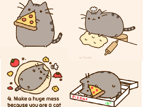 Pusheen pizza special