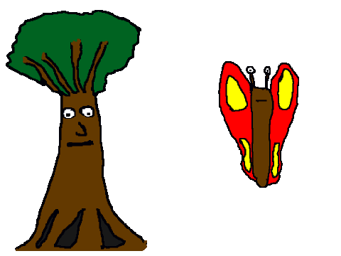 Butterfly and Tree Sprites