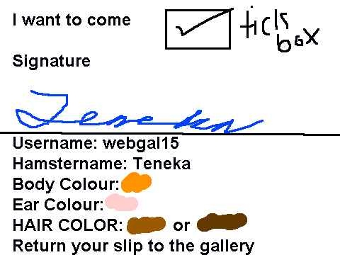 Custard Land trip form