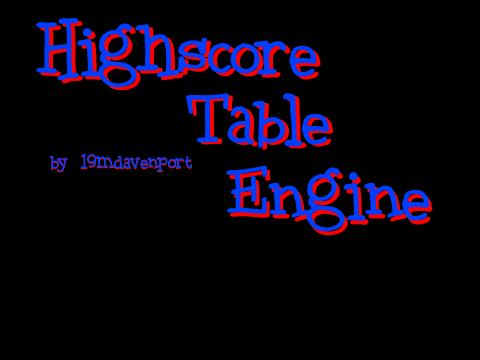 Cloud Highscore Table Engine