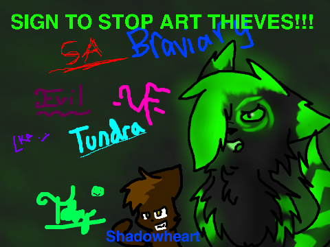 Sign To Stop Art Thieves!!!