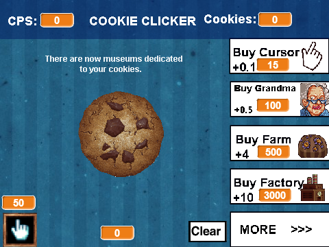 Cookie clicker scratched