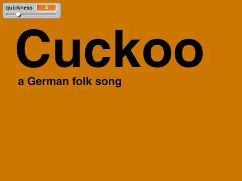 cuckoo- a German folk song