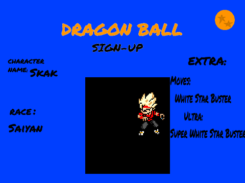 MY SIGN-UP: Skak the Saiyan!