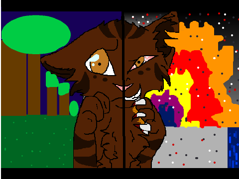 make a two face cat line art remix