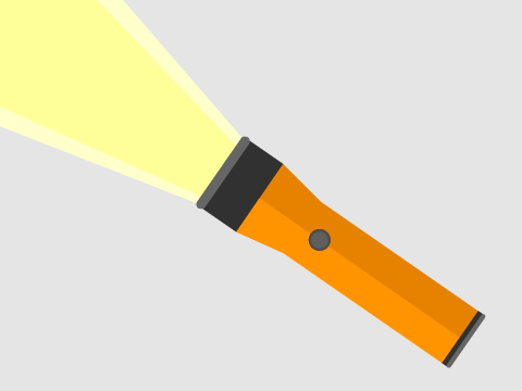 Flat Design Flashlight