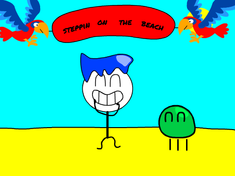 I love steppin on the beach!!