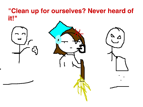 How I feel when I have company over